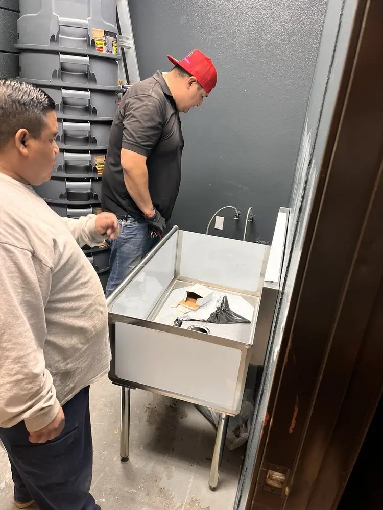 Commercial plumbing and sink installation in La Jolla
