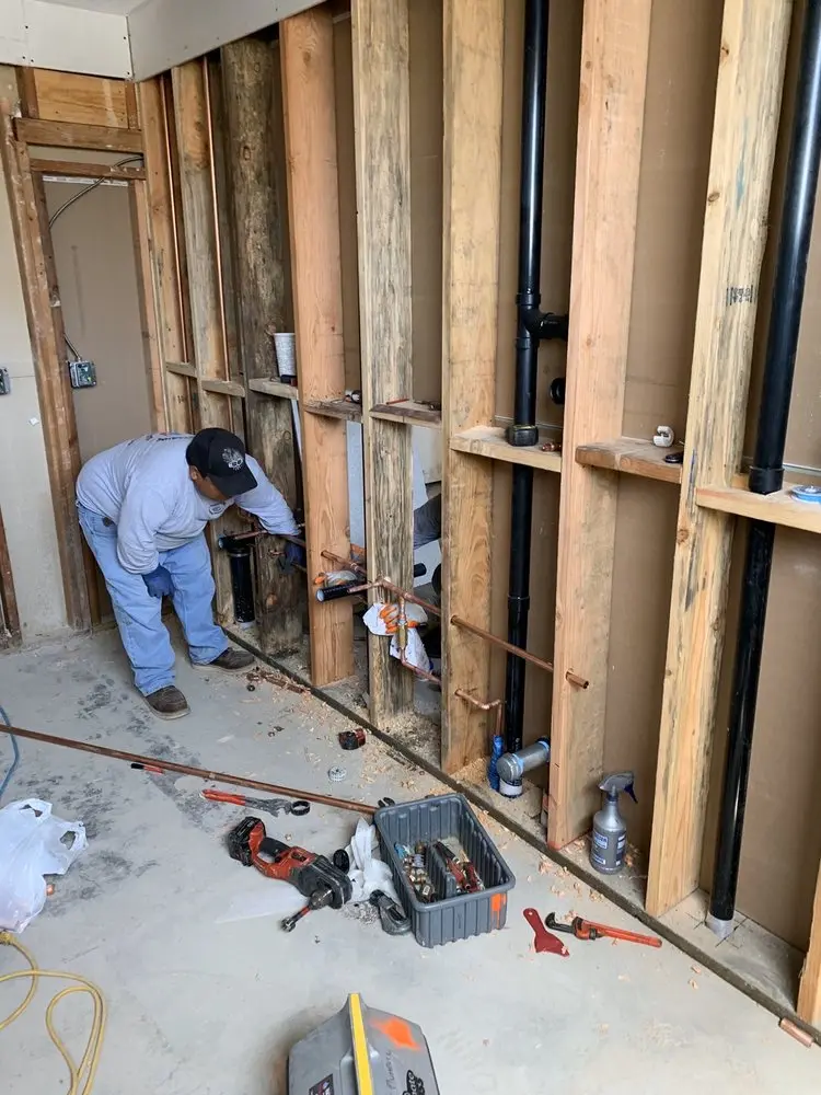 Commercial rough-in plumbing for Water Heater Replacement in La Jolla